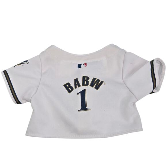 Build a Bear Workshop Milwaukee Brewers Baseball Jersey MLB Bear Clothing - Picture 4 of 6